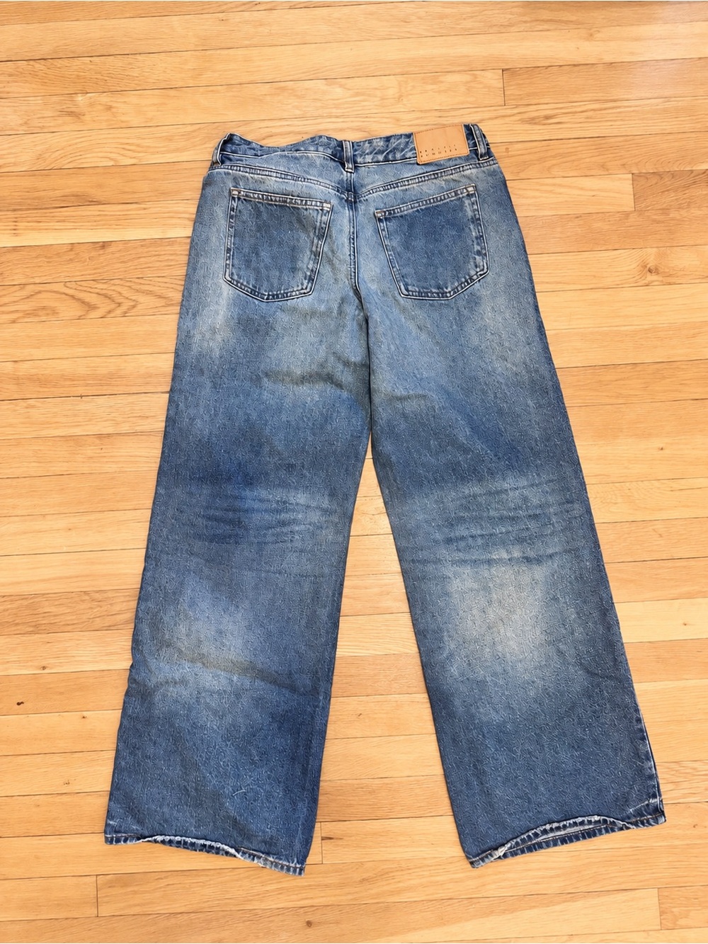 PACSUN Casey Low Rise Baggy 
Jeans Medium Indigo sz 28 - Picture 6 of 8